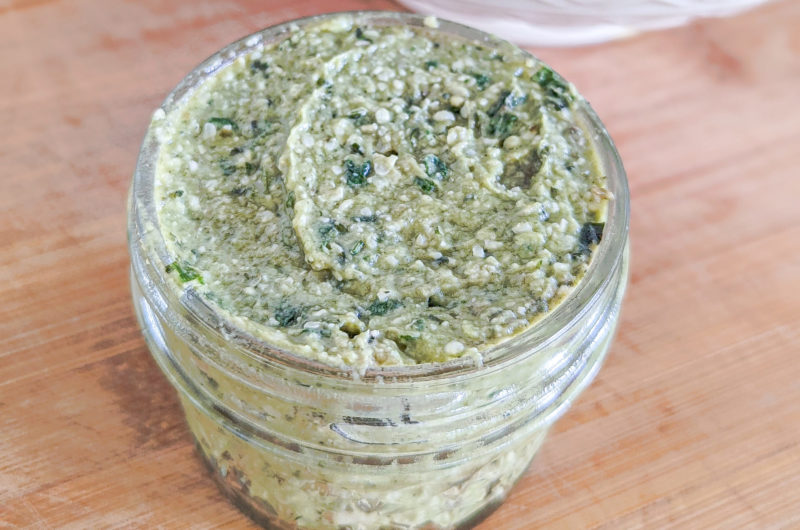 Nut-Free Hemp Heart Pesto