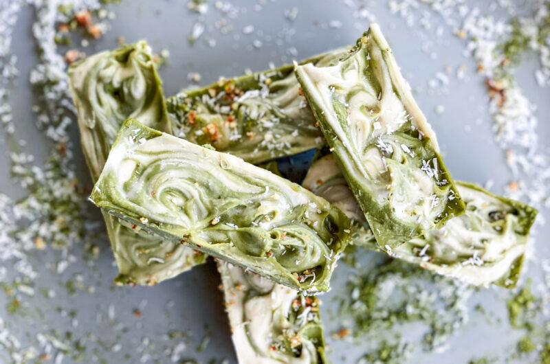 Matcha No Bake Cheesecake Bites