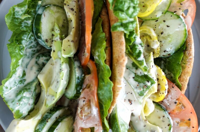 Super Green Smashed Falafel Wrap